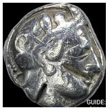 Attica Athens 393-294 AD Silver Tetradrachm NEARL