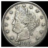 1883 Liberty Head Nickel (No Cents) NEARLY  UNCIR