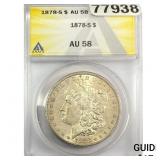1878-S Morgan Silver Dollar ANACS AU58