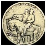 1925 Stone Mountain Half Dollar ABOUT  UNCIRCULAT