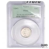 1941 Mercury Silver Dime PCGS PR65
