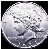 1935 Silver Peace Dollar CLOSELY UNCIRCULATED