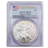 2014 Silver Eagle PCGS MS70