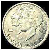 1936 Arkansas Centennial Silver Half Dollar UNCIRC
