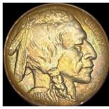 1914 Toned Buffalo Nickel CHOICE BU