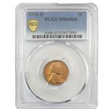 1930-D Wheat Cent PCGS MS65 RD