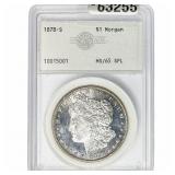 1878-S Morgan Silver Dollar ACS MS65 SPL