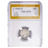 1942/41 Mercury Silver Dime PGA AU55