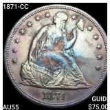 1871-CC Seated Liberty Dollar HIGH GRADE