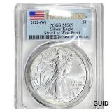 2022-W Silver Eagle PCGS MS69