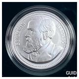 1889 Comm. Silver Benjamin Harrison Coin w/ Box