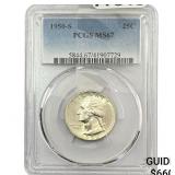 1950-S Washington Silver Quarter PCGS MS67