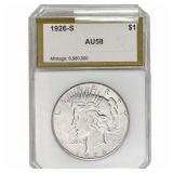 1926-s Silver Peace Dollar PCI AU58