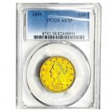 1899 $10 Gold Eagle PCGS AU58