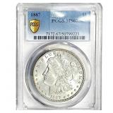 1887 Morgan Silver Dollar PCGS MS67