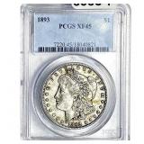 1893 Morgan Silver Dollar PCGS XF45