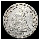 1877 Seated Liberty Quarter CLOSELY UNCIRCULATED