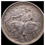 1925 Stone Mountain Silver Half Dollar CLOSELY UNC