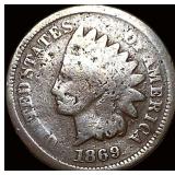 1869 Indian Head Cent NICELY CIRCULATED