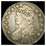 1822 Capped Bust Half Dollar LIGHTLY  CIRCULATED