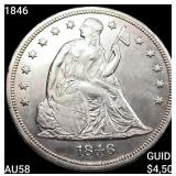 1846 Seated Liberty Dollar CHOICE AU
