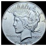 1935 Silver Peace Dollar CHOICE AU