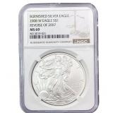 2008-W Rev 07 Silver Eagle NGC MS69
