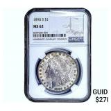 1890-S Morgan Silver Dollar NGC MS62