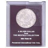 1902-O Morgan Silver Dollar Redfield MS65