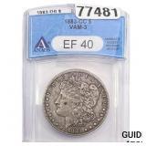 1883-CC Morgan Silver Dollar ANACS EF40