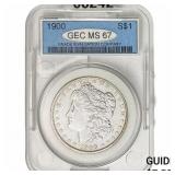 1900 Morgan Silver Dollar GEC MS67
