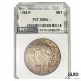 1922-S Silver Peace Dollar PCI MS64+