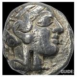 Attica Athens 393-294 AD Silver Tetradrachm NEARL