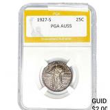 1927-S Standing Liberty Quarter PGA AU55