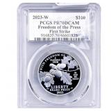 2023-W 1oz Platinum $100 PCGS PR70 Ultra Cameo