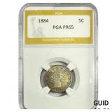 1884 Liberty Victory Nickel PGA PR65
