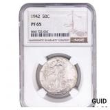 1942 Walking Liberty Half Dollar PCGS PF65