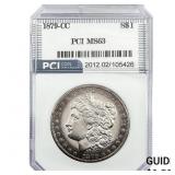 1879-CC Morgan Silver Dollar PCI MS63