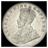 1919 India Silver 1 Rupee UNCIRCULATED