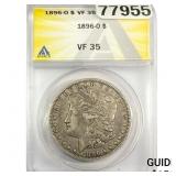 1896-O Morgan Silver Dollar ANACS VF35