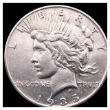 1935 Silver Peace Dollar CLOSELY UNCIRCULATED