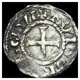 1150-1200 France Abbey of St Martin Silver Denier