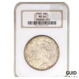 1923 Silver Peace Dollar NGC MS64