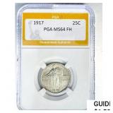 1917 Standing Liberty Quarter PGA MS64 FH