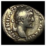 Roman Ant. Pius 138-161 AD SIlver Denarius NEARLY