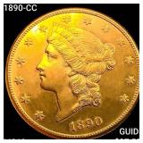 1890-CC $20 Gold Double Eagle CHOICE BU