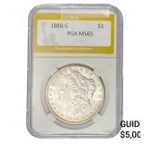 1888-S Morgan Silver Dollar PGA MS65