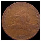 1857 Copper-Nickel Flying Eagle Cent LIGHTLY CIRCU