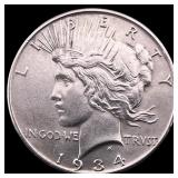 1934 Peace Silver Dollar CLOSELY UNCIRCULATED