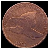 1858 Copper-Nickel Flying Eagle Cent LIGHTLY CIRCU